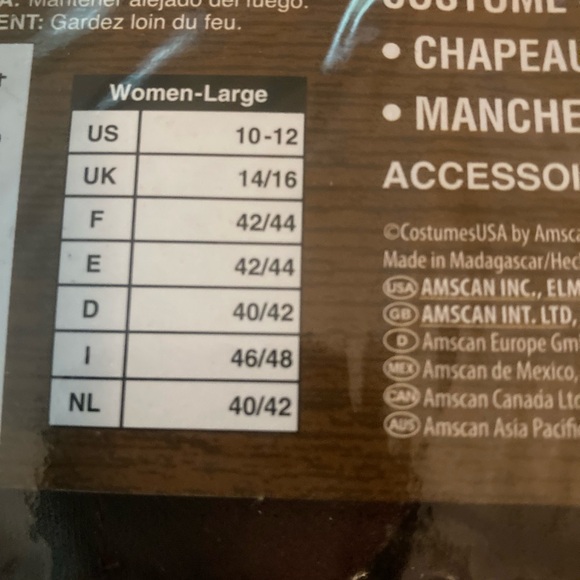 COPY - Sexy Halloween Pirate Costume LARGE NEW - Picture 4 of 4